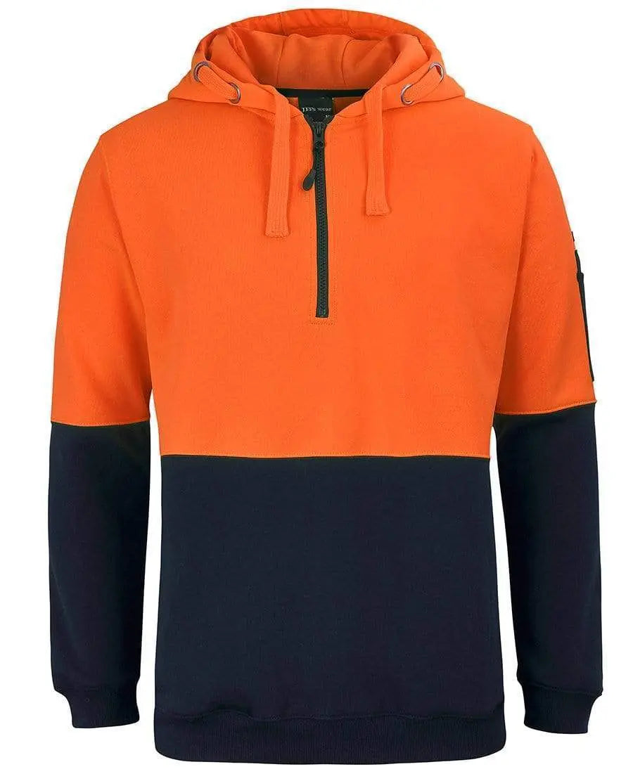 JB's half zip fleecy hoodie 6HVHZ Metro Workwear.